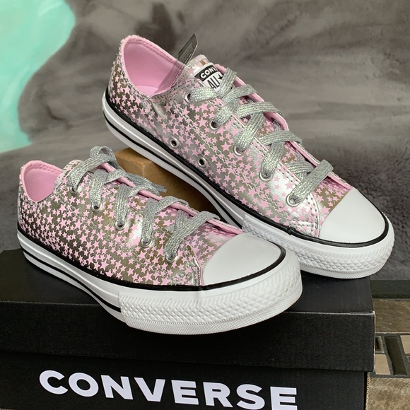 CONVERSE CTAS OX PINK GLAZE/SILVER WHITE WMNS - Picture 8 of 15